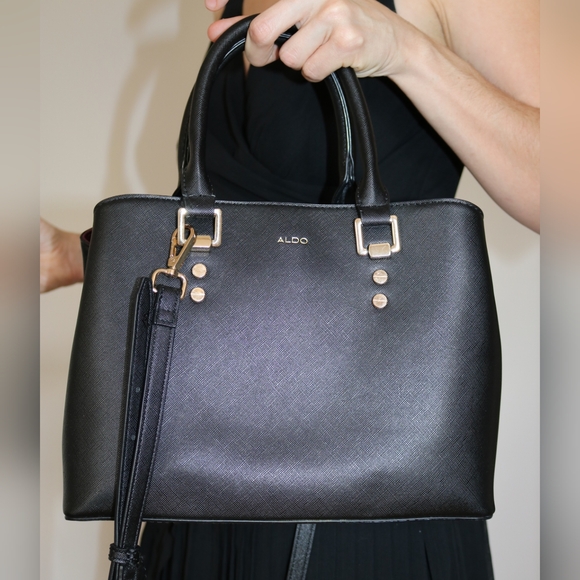 Aldo handbag satchel with crossover strap - Picture 3 of 8